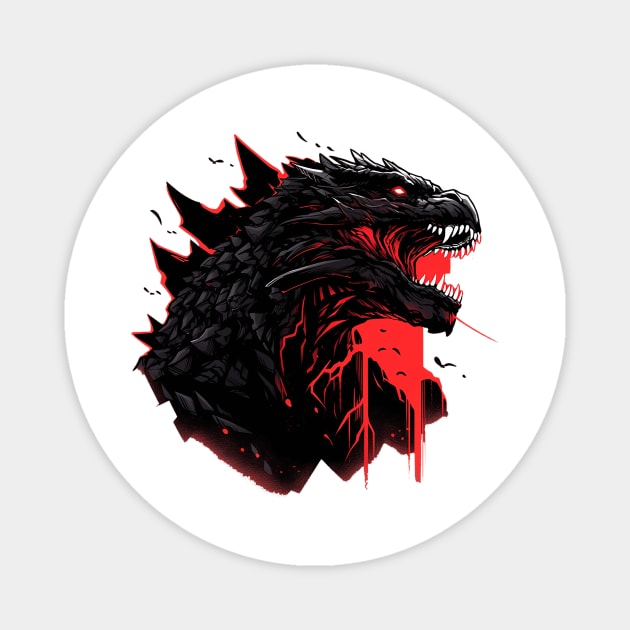 godzilla Magnet by piratesnow